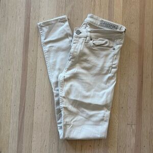 All Saints Cream Skinny Jeans